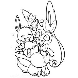 Sylveon - Free printable coloring pages