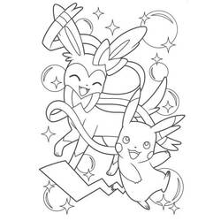 Sylveon (Video Games) coloring page #181518 to print and color