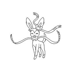 Sylveon (Video Games) coloring page #181519 to print and color