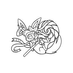 Sylveon (Video Games) coloring page #181525 to print and color