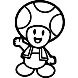 Coloring pages: Toad - Free Printable Coloring Pages