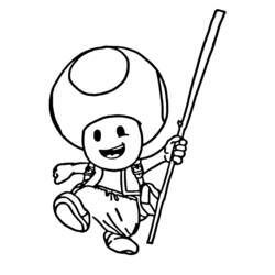 Coloring page: Toad (Video Games) #214955 - Free Printable Coloring Pages