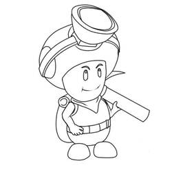 Coloring page: Toad (Video Games) #214973 - Free Printable Coloring Pages