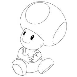 Coloring page: Toad (Video Games) #214978 - Free Printable Coloring Pages
