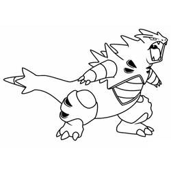 Tyranitar (Video Games) coloring page #181611 to print and color