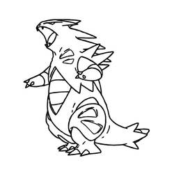 Tyranitar (Video Games) coloring page #181612 to print and color