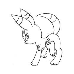 Umbreon (Video Games) coloring page #181553 to print and color