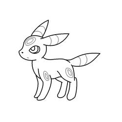 Umbreon (Video Games) coloring page #181554 to print and color