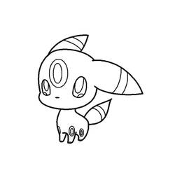 Umbreon (Video Games) coloring page #181558 to print and color