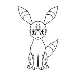 Umbreon (Video Games) coloring page #181559 to print and color