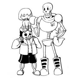 Undertale (Video Games) coloring page #213601 to print and color