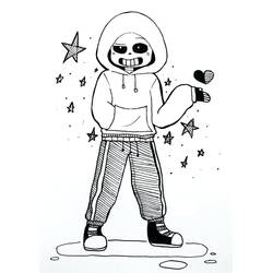 Undertale (Video Games) coloring page #213623 to print and color