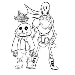 Undertale (Video Games) coloring page #213624 to print and color