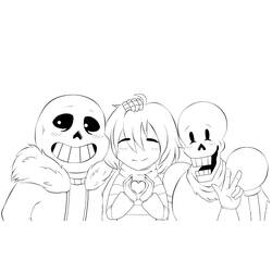 Undertale (Video Games) coloring page #213625 to print and color