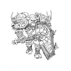Coloring page: Warcraft (Video Games) #112618 - Printable coloring pages