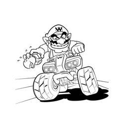 Wario (Video Games) coloring page #203041 to print and color