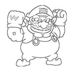 Wario (Video Games) coloring page #203047 to print and color