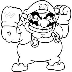 Wario (Video Games) coloring page #203048 to print and color