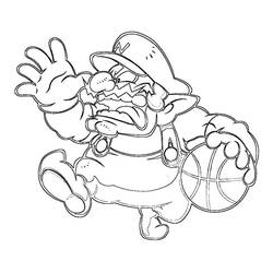 Wario (Video Games) coloring page #203052 to print and color