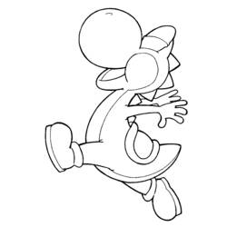 Coloring page: Yoshi (Video Games) #113497 - Printable coloring pages
