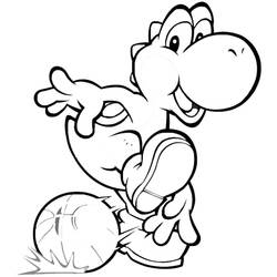 Coloring page: Yoshi (Video Games) #113498 - Printable coloring pages