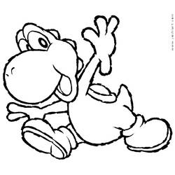 Coloring page: Yoshi (Video Games) #113501 - Printable coloring pages