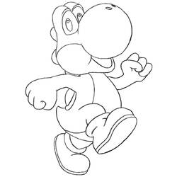 Coloring page: Yoshi (Video Games) #113510 - Printable coloring pages