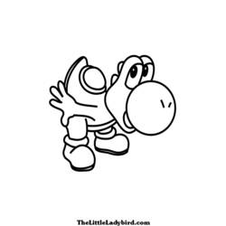 Coloring page: Yoshi (Video Games) #113511 - Printable coloring pages