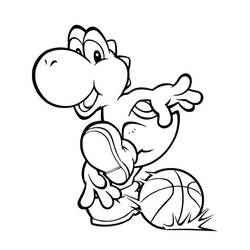 Coloring page: Yoshi (Video Games) #113512 - Printable coloring pages