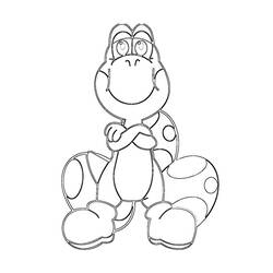 Coloring page: Yoshi (Video Games) #113517 - Printable coloring pages