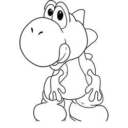 Coloring page: Yoshi (Video Games) #113520 - Printable coloring pages