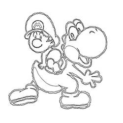 Coloring page: Yoshi (Video Games) #113523 - Printable coloring pages