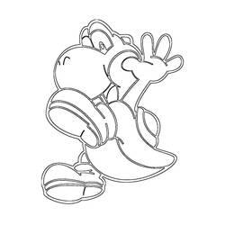 Coloring page: Yoshi (Video Games) #113605 - Free Printable Coloring Pages