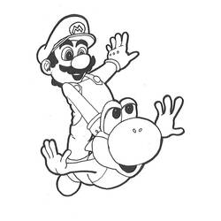 Yoshi (Video Games) coloring page #195188 to print and color