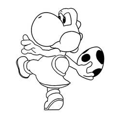 Yoshi (Video Games) coloring page #195197 to print and color