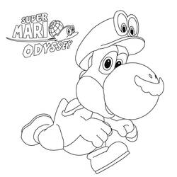 Yoshi (Video Games) coloring page #195200 to print and color
