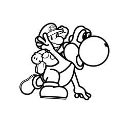 Yoshi (Video Games) coloring page #195207 to print and color