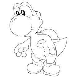 Yoshi (Video Games) coloring page #195211 to print and color