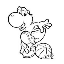 Yoshi (Video Games) coloring page #195215 to print and color