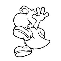 Yoshi (Video Games) coloring page #195222 to print and color