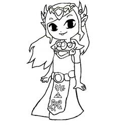 Coloring page: Zelda (Video Games) #113217 - Free Printable Coloring Pages