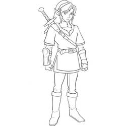 Coloring page: Zelda (Video Games) #113218 - Printable coloring pages