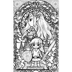 Coloring page: Zelda (Video Games) #113220 - Printable coloring pages