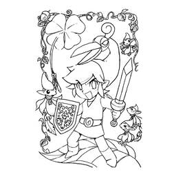 Coloring page: Zelda (Video Games) #113229 - Printable coloring pages