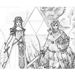 Coloring page: Zelda (Video Games) #113233 - Free Printable Coloring Pages