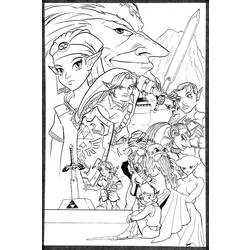 Coloring page: Zelda (Video Games) #113256 - Printable coloring pages