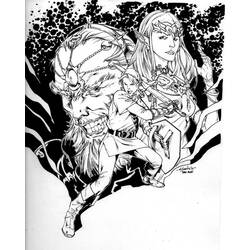 Coloring page: Zelda (Video Games) #113265 - Free Printable Coloring Pages