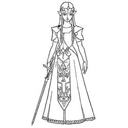 Coloring page: Zelda (Video Games) #113268 - Free Printable Coloring Pages