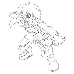 Coloring page: Zelda (Video Games) #113284 - Free Printable Coloring Pages