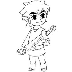 Coloring page: Zelda (Video Games) #113288 - Printable coloring pages
